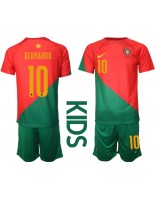 Portugali Bernardo Silva #10 Kotipaita Lasten MM-kisat 2022 Lyhythihainen (+ shortsit)